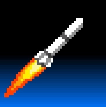 volume 2 icon (drawing of a rocket)